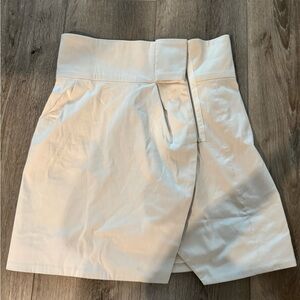 Vintage Thakoon Collection Cream High-Waisted mini Skirt fits like 0